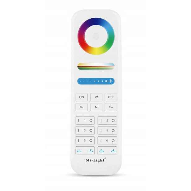 MiBoxer Dálkový Ovladač Rf 6 Zónový Rgb+cct Ovladač Bílý FUT089S 2.4 GHz Zóny