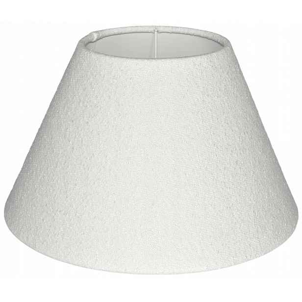Stínítko kuželové E27 E14 bílé Boucle 15 31 h18 cm, srolovatelné okraje Venosa