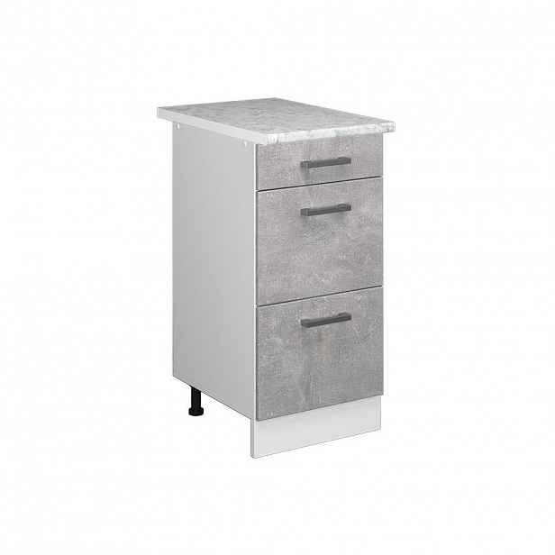 Vicco UNIVERZÁLNÍ ZÁKLADNÍ JEDNOTKA R-Line Beton 40 cm se zásuvkami