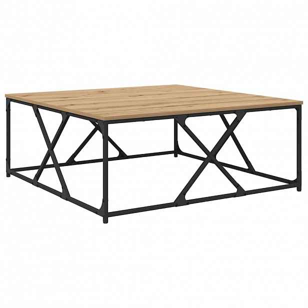 vidaXL Konferenční stolek Artisanový dub 100 x 100 x 40 cm
