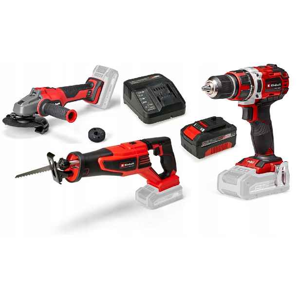Einhell Sada Elektrického Nářadí Aku Šroubovák Bruska 18V Pxc 4AH Sada