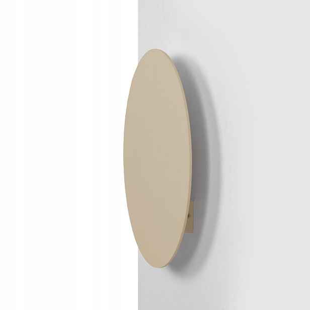 Kaja Nástěnná lampa Talar v minimalistickém stylu Ø30 cm béžová do předsíně