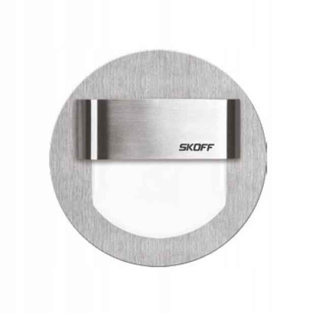 Led Spotové Svítidlo 1x 0,8W Bílá Teplá Ocel Broušená Do Plechovky FI60 Skof