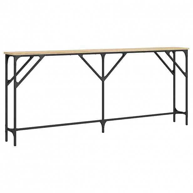 vidaXL Konzolový stolek dub sonoma 180 x 23 x 75 cm kompozitní dřevo