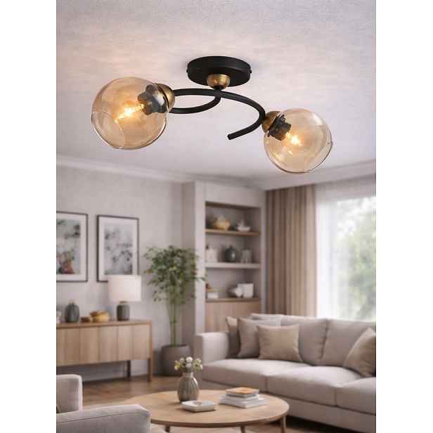 Euro-Lamp Stropní Svítidlo Mario 2 zlatá 2x60W Výrobce