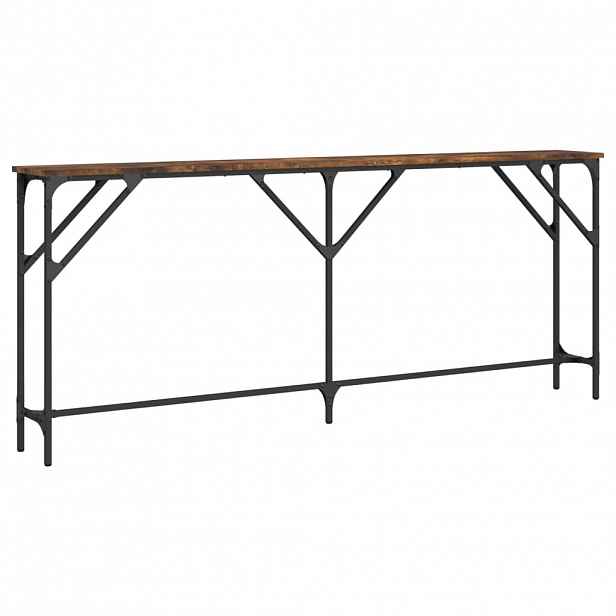 vidaXL Konzolový stolek kouřový dub 180 x 23 x 75 cm kompozitní dřevo