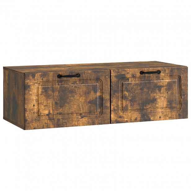 vidaXL Nástěnná TV skříň Kouřový dub 98 x 41 x 30 cm Kompozitní dřevo