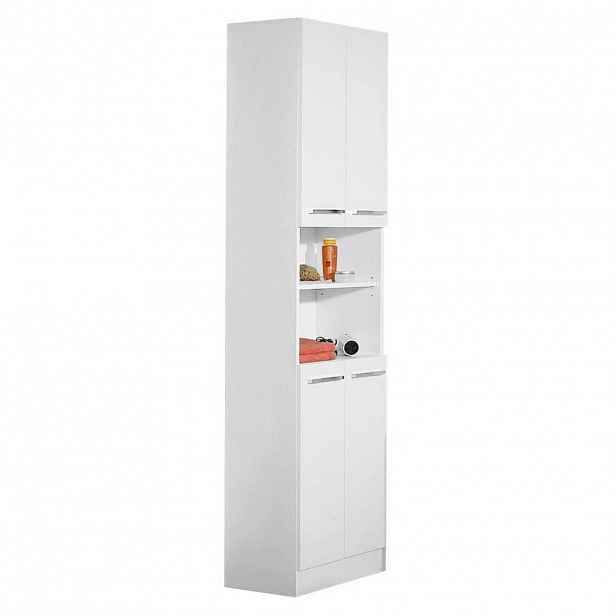 Carryhome VYSOKÁ SKŘÍŇ, bílá, bílá, 50/195,5/33 cm
