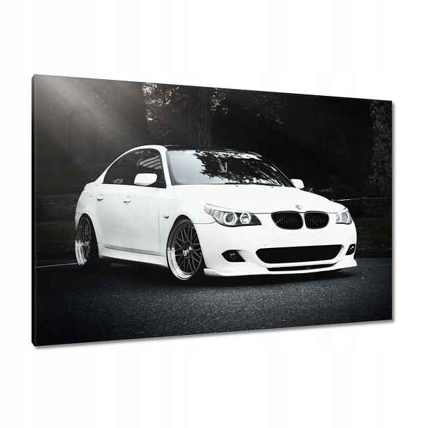 Obrazy 120x80 Bílé Bmw Šedé Auto