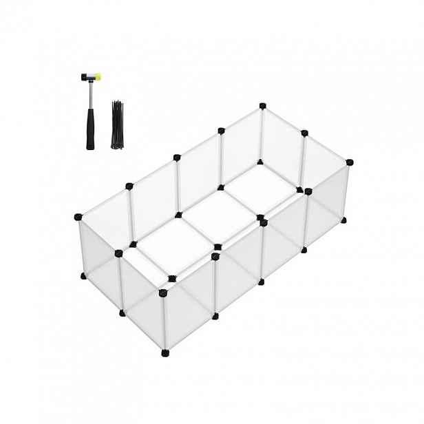 Modulární ohrádka pro malá zvířata, 125x63x42 cm