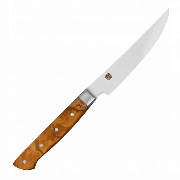 Nůž na steaky Satake STK-OL1 11,5 cm, rukojeť, olivové dřevo, Japonsko