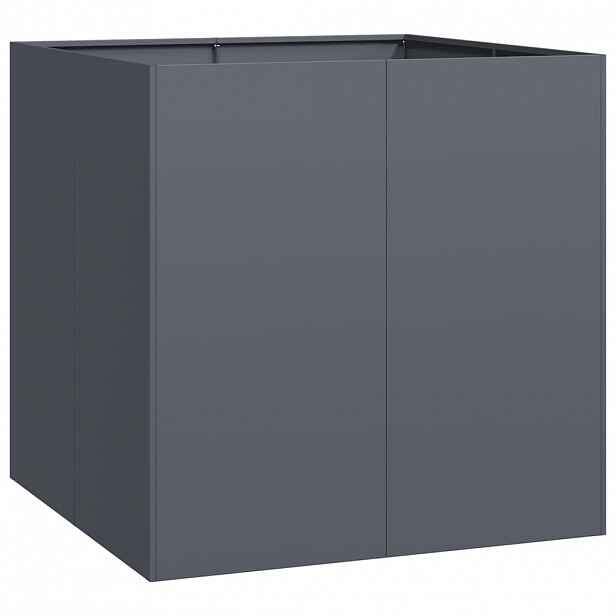 vidaXL Truhlík antracitový 80x80x80 cm ocel