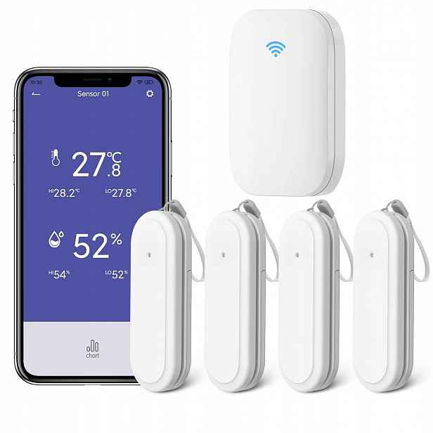 Onherm Termohygrometr WiFi, 4. měřič vlhkosti a teploty