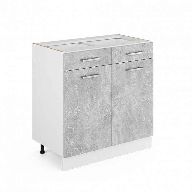 Vicco SPODNÍ SKŘÍŇKA KUCHYŇSKÉ LINKY R-Line Beton 80 cm bez pracovní desky