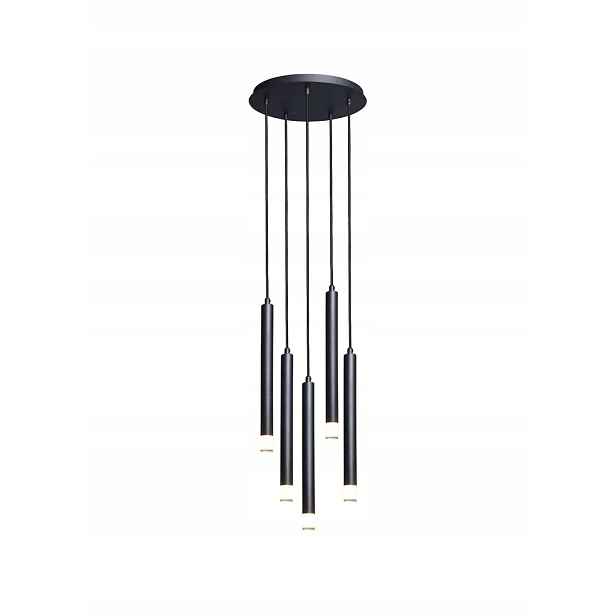 Závěsná lampa Ramira Rabalux 5xG9 5W Černá Kovová Ø36 cm