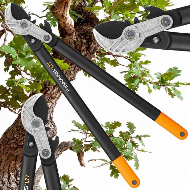 Fiskars L77 Powergear Zahradní nůžky Kovadlový Pro Silné Větve Silný 1000583