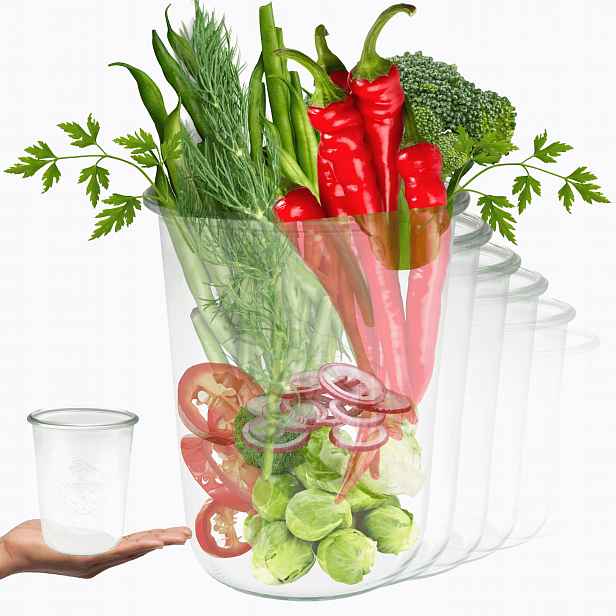 Sklenice Weck 850 ml sklenice na okurky, nádoby Mold k nakládání 12 Ks 0,85 l