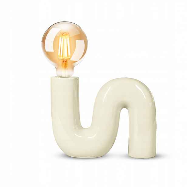 Vanilková stolní lampa do obývacího pokoje dětského pokoje keramická Pop Serpent