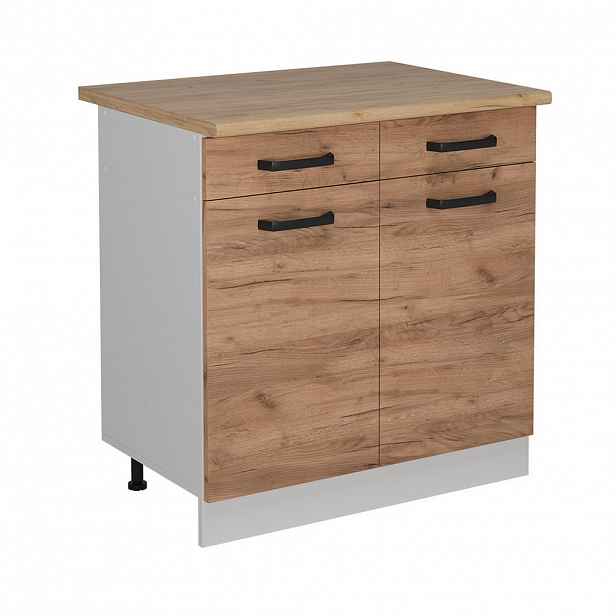 Vicco SPODNÍ SKŘÍŇKA KUCHYŇSKÉ LINKY R-Line Zlatý mocný dub 80 cm PD Dub