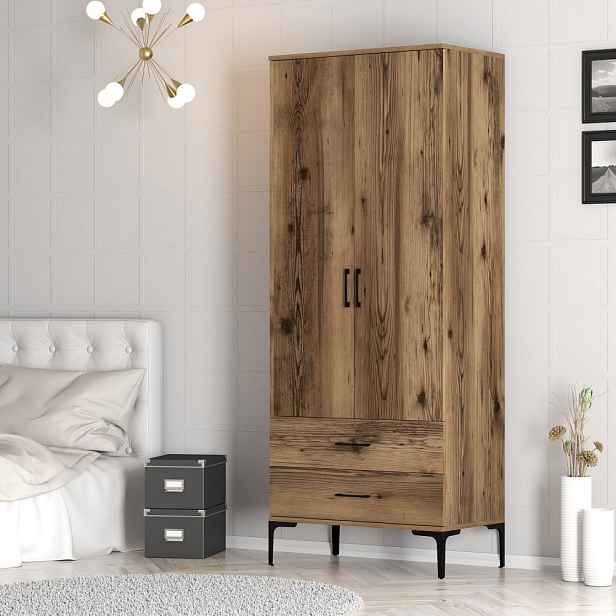 Šatní skříň Kumsal T - Walnut