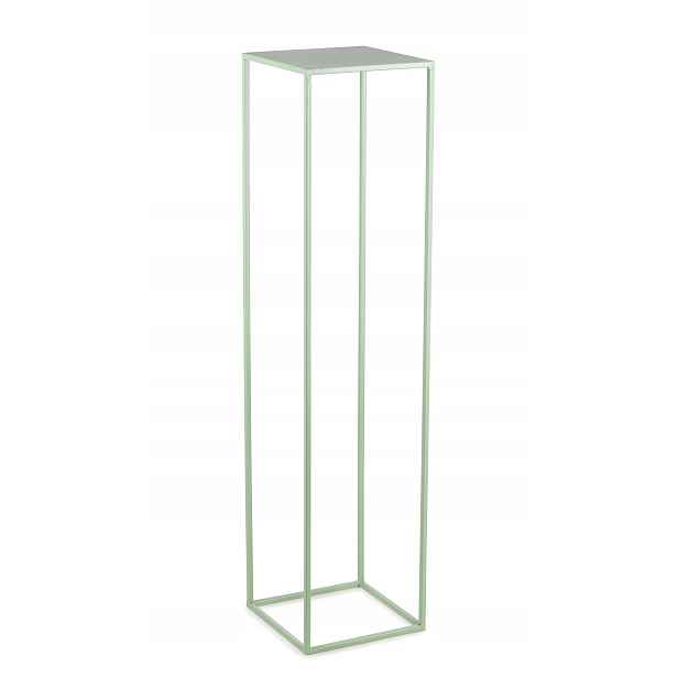 Seledinový kovový květináč, stojan na květináče, květiny, loft, 100 cm