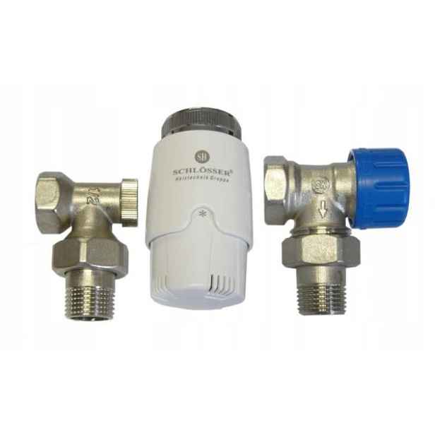 Termostatická sada Standard rohový 1/2" Gz x 1/2" Gw s hlavicí 602200009