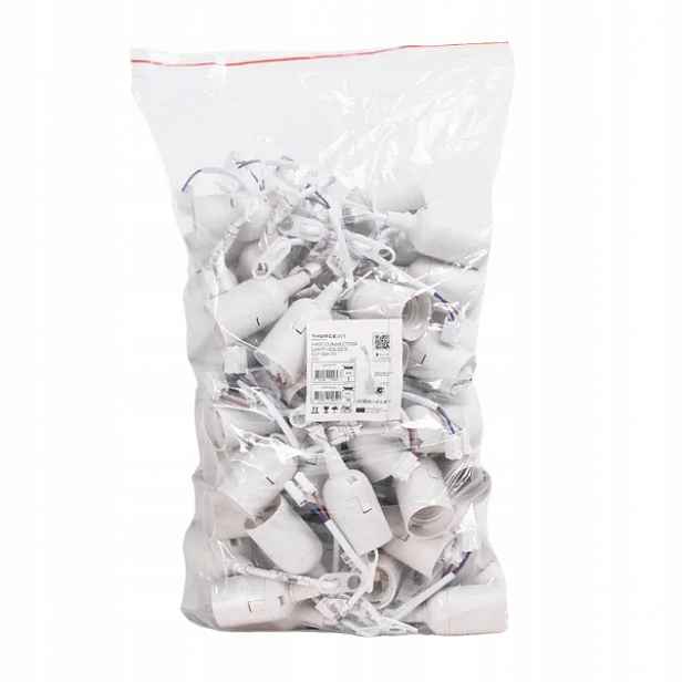 Thorgeon Objímka s kabelem pro rychlé připojení E27 Bílá (50ks bag) (bx)