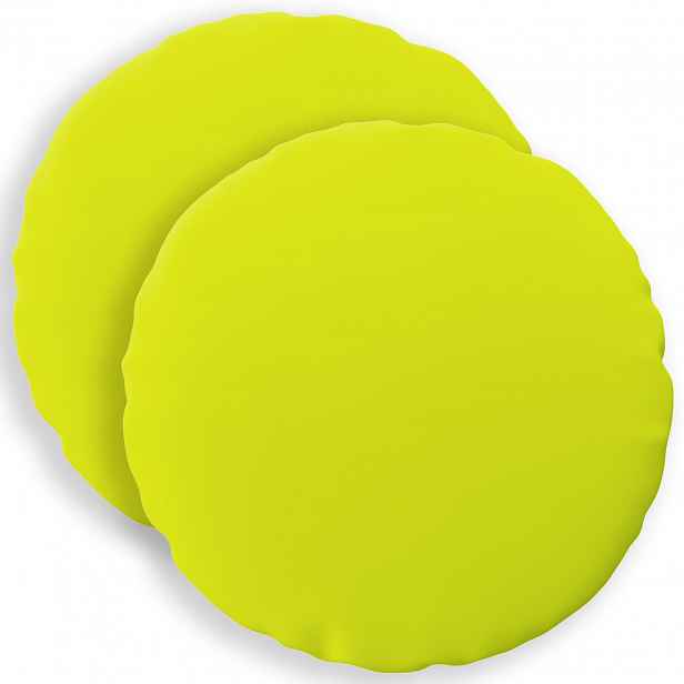 vidaXL Povlak na polštář 2 pcs HEERLEN Jasně zelená Ø 30 cm Polyester