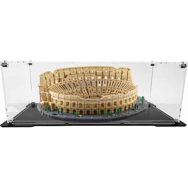 Vitrína s černou základnou pro stavebnici Lego 10276 Koloseum