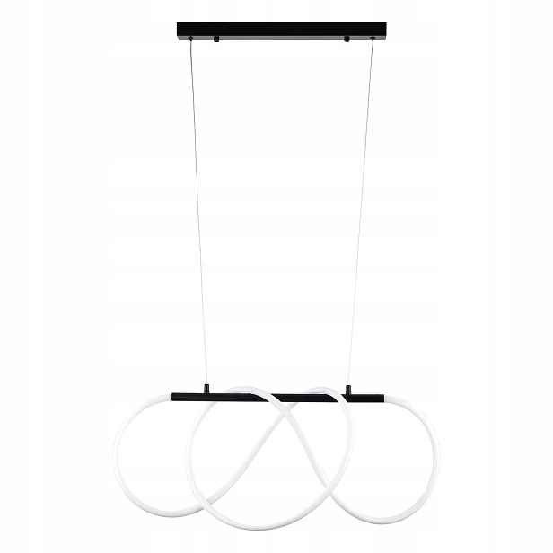 Závěsná stropní lampa černá Led 36W Neutrální barva 70 cm Tk Lighting
