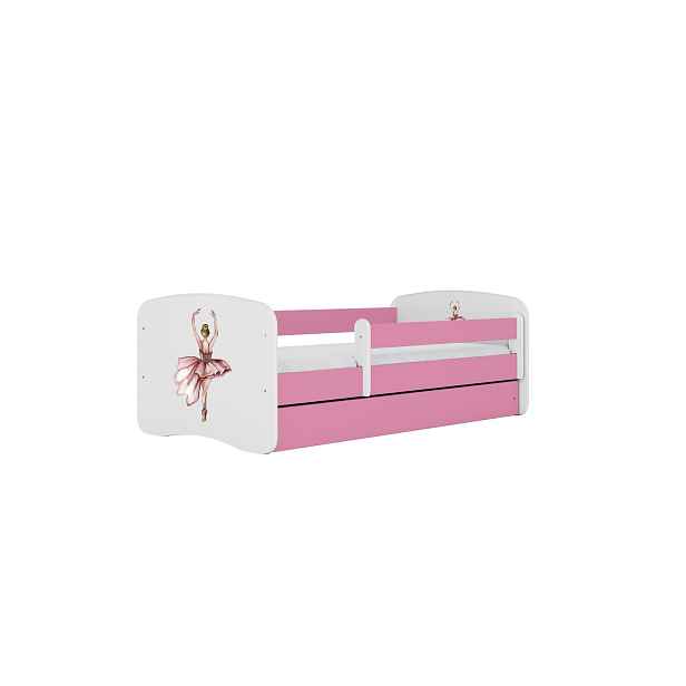 Kocot kids Dětská postel Babydreams tanečnice růžová, varianta 70x140, bez šuplíků, s matrací