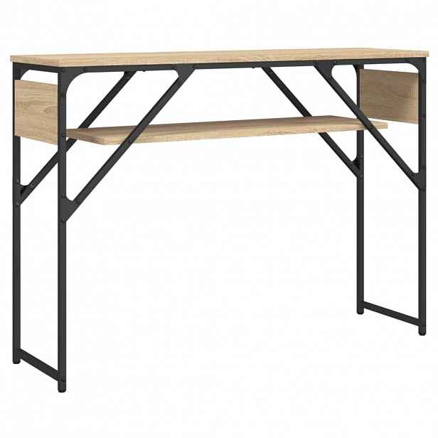 vidaXL Konzolový stolek s policí dub sonoma 105 x 30 x 75 cm kompozit