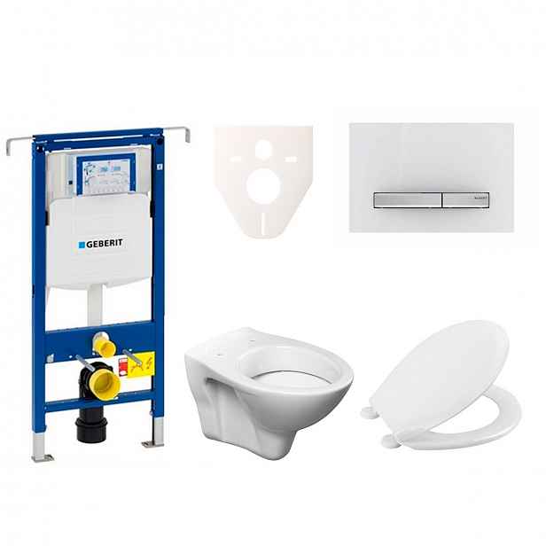 Závěsný set WC S-line + modul Geberit Duofix Speciál s tlačítkem Sigma 50 (alpská bílá) 111.355.00.5 NR8