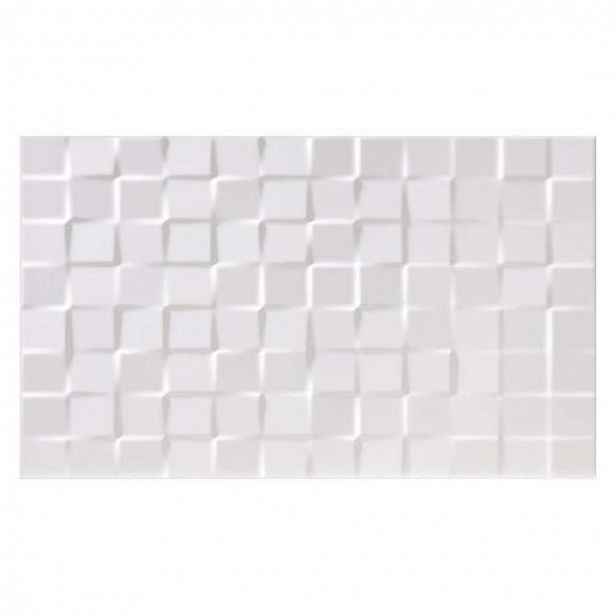 EBS Blanco - Dekor 33,3x55 cm, lesklý bílý BLA3355BYBL
