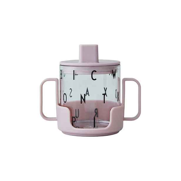 Levandulově fialový dětský hrnek Design Letters Grow With Your Cup