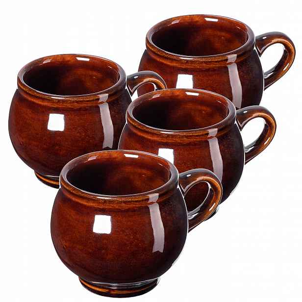Šálky S Uchem Na Ohřívání Vína 300 ml Set