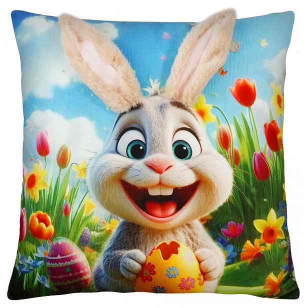 Velikonoční povlak na polštář 3D BUNNY 40x40 cm  Mybesthome
