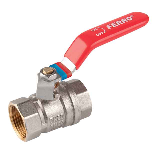 Ferro Kulový kohout  6/4", páka MM - oba vnitřní závity