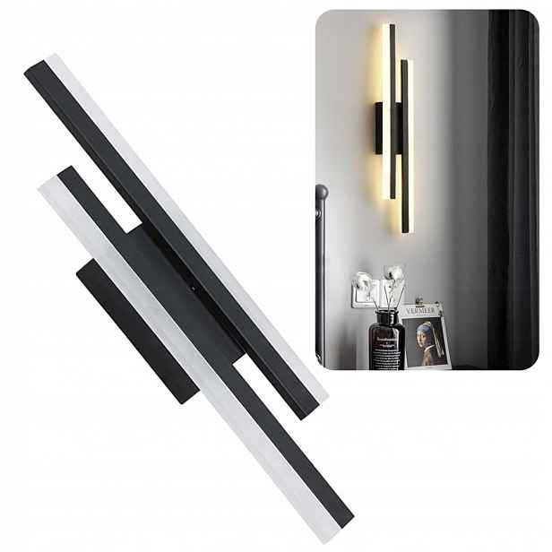Led Nástěnná Lampa Černá, Moderní, Do Obývacího Pokoje, 20 W