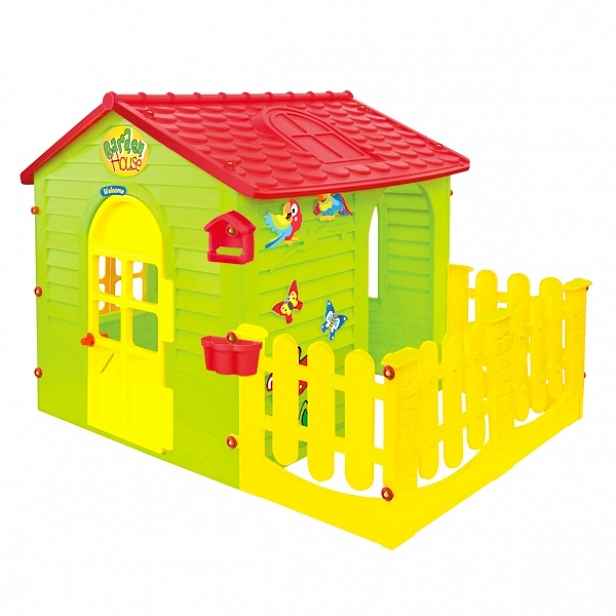 Mochtoys zahradní domek s plotem velký