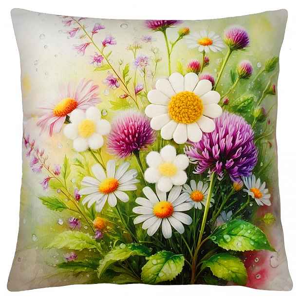 Povlak na polštář 3D SPRING MEADOW 40x40 cm  Mybesthome