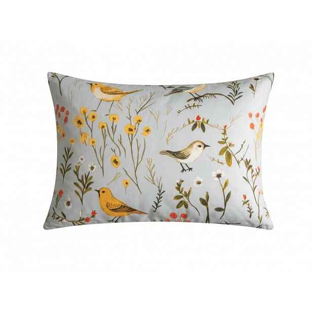 Povlak na polštář z mikrovlákna SPRING BIRDS 70x90 cm, barevný