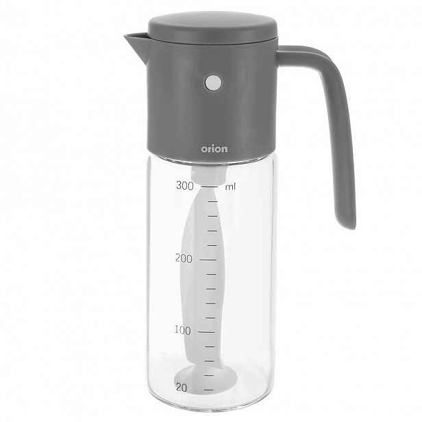 Skleněná láhev na olej a dresink 350 ml s pístem Orion pro saláty