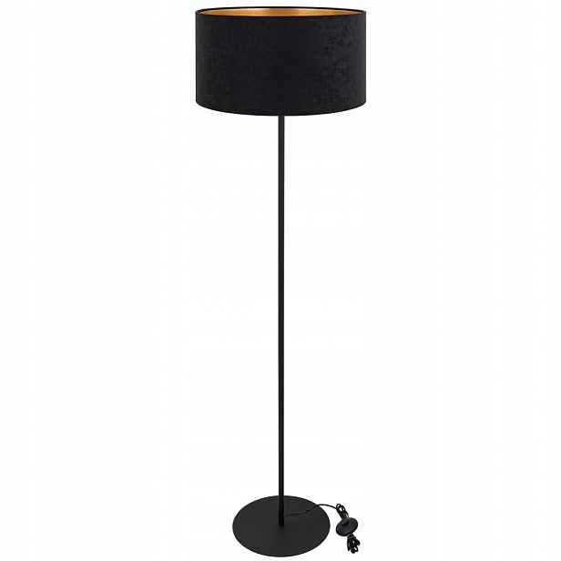 Stojací Lampa Stojací Velur Válec 40 CM Semiš