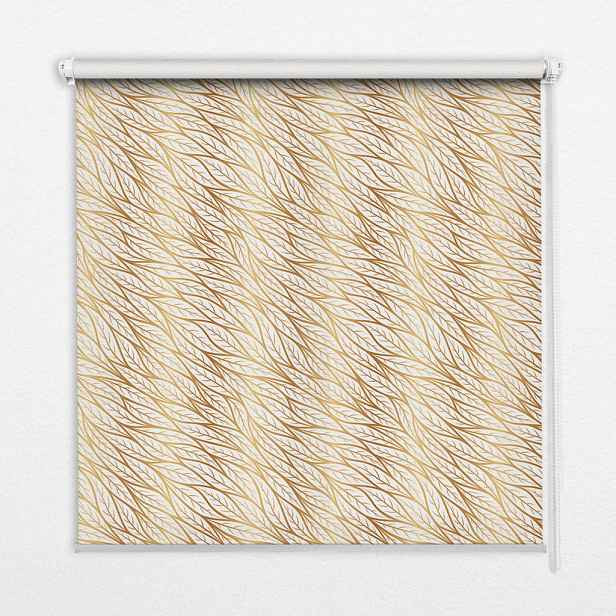 TULUP VNITŘNÍ roleta - okenní roleta - roleta - 100x140 cm - Zlaté listy
