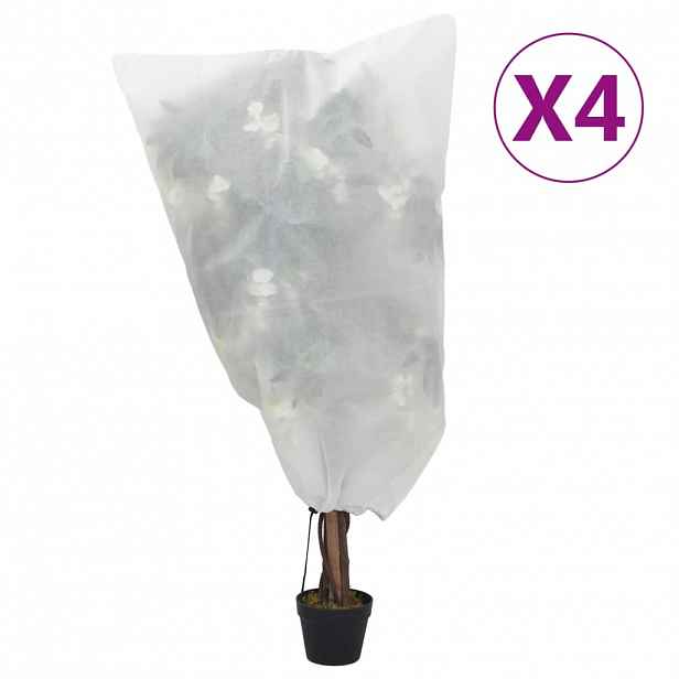 vidaXL Ochranné návleky se stahovací šňůrkou 4 ks 70 g/m² 0,8 x 1,2 m