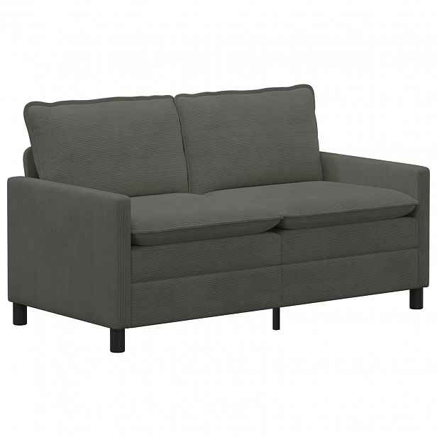 vidaXL Pohovka Tmavě šedá 156 x 81 x 87,5 cm Textil