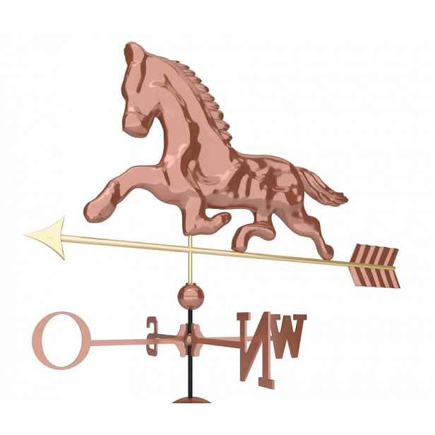 Měděný kůň z mědi s podstavcem, 116 cm