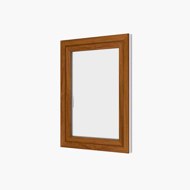 Okno plastové BRAVO OS1 golden oak/white levé 600×900 mm