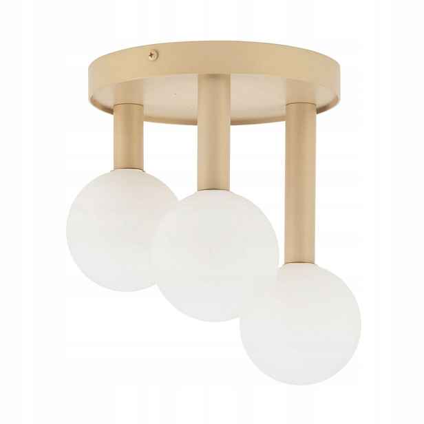 Stropní lampa Stropní Svítidlo Perla Zlatá 3 zdroje G9 Ocel Sklo Sigma Lighting